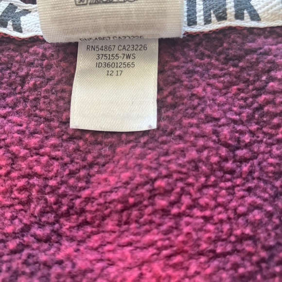 PINK Victorias Secret burgandy tie dye sweater probably shirt size large. - Picture 4 of 9